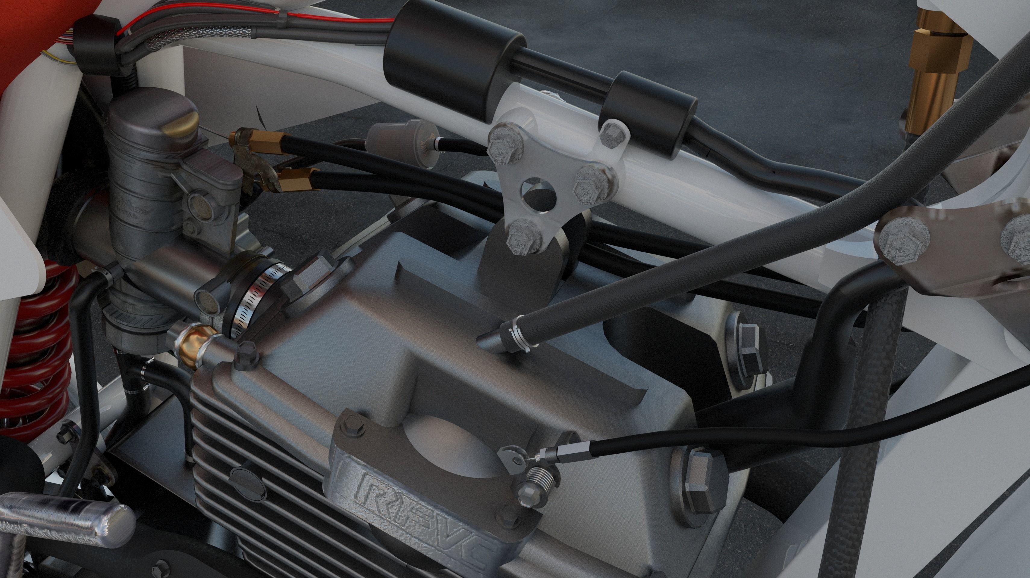 Moto XR - 600 Japonesa 3D model_13