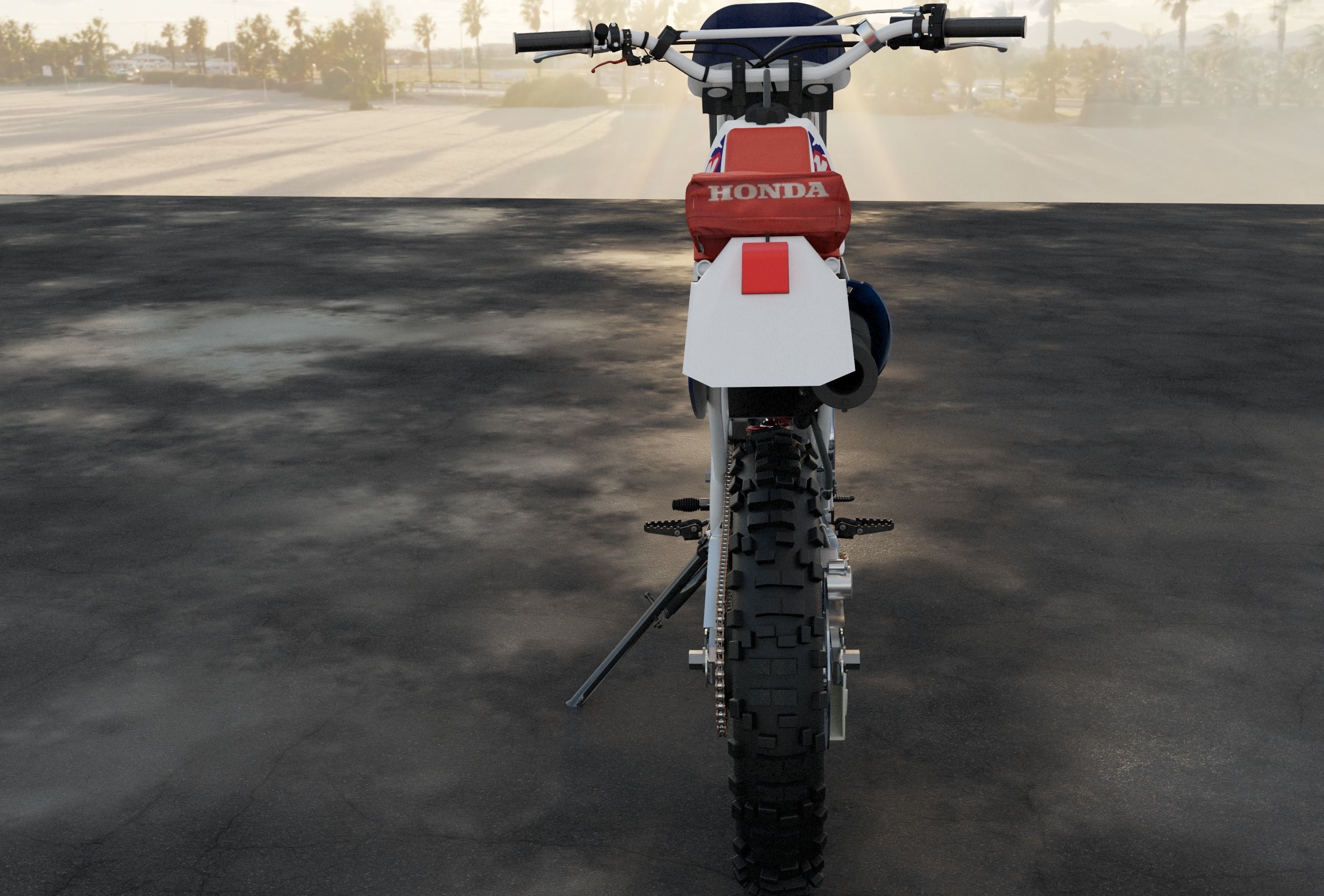 Moto XR - 600 Japonesa 3D model_5