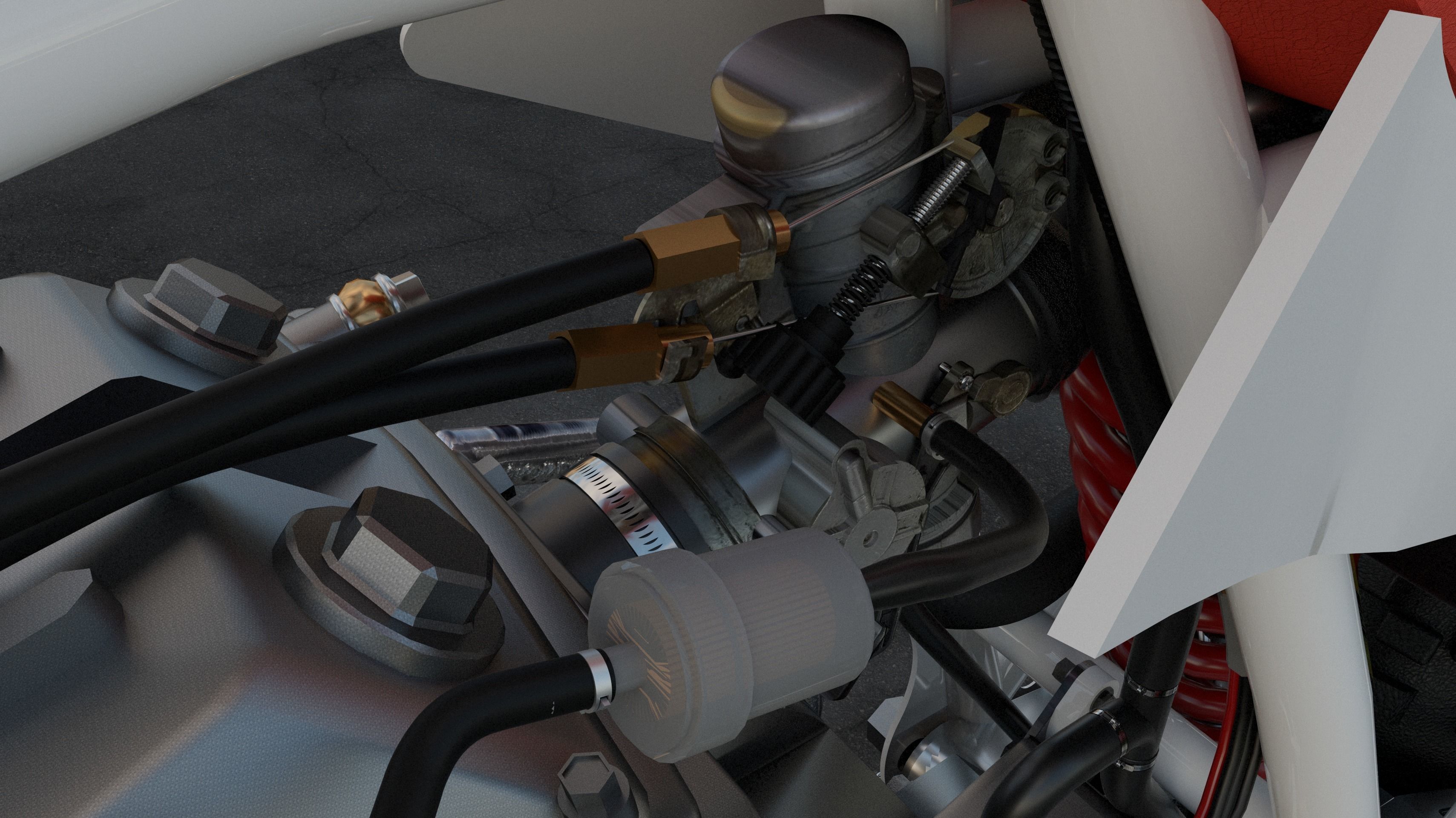 Moto XR - 600 Japonesa 3D model_14