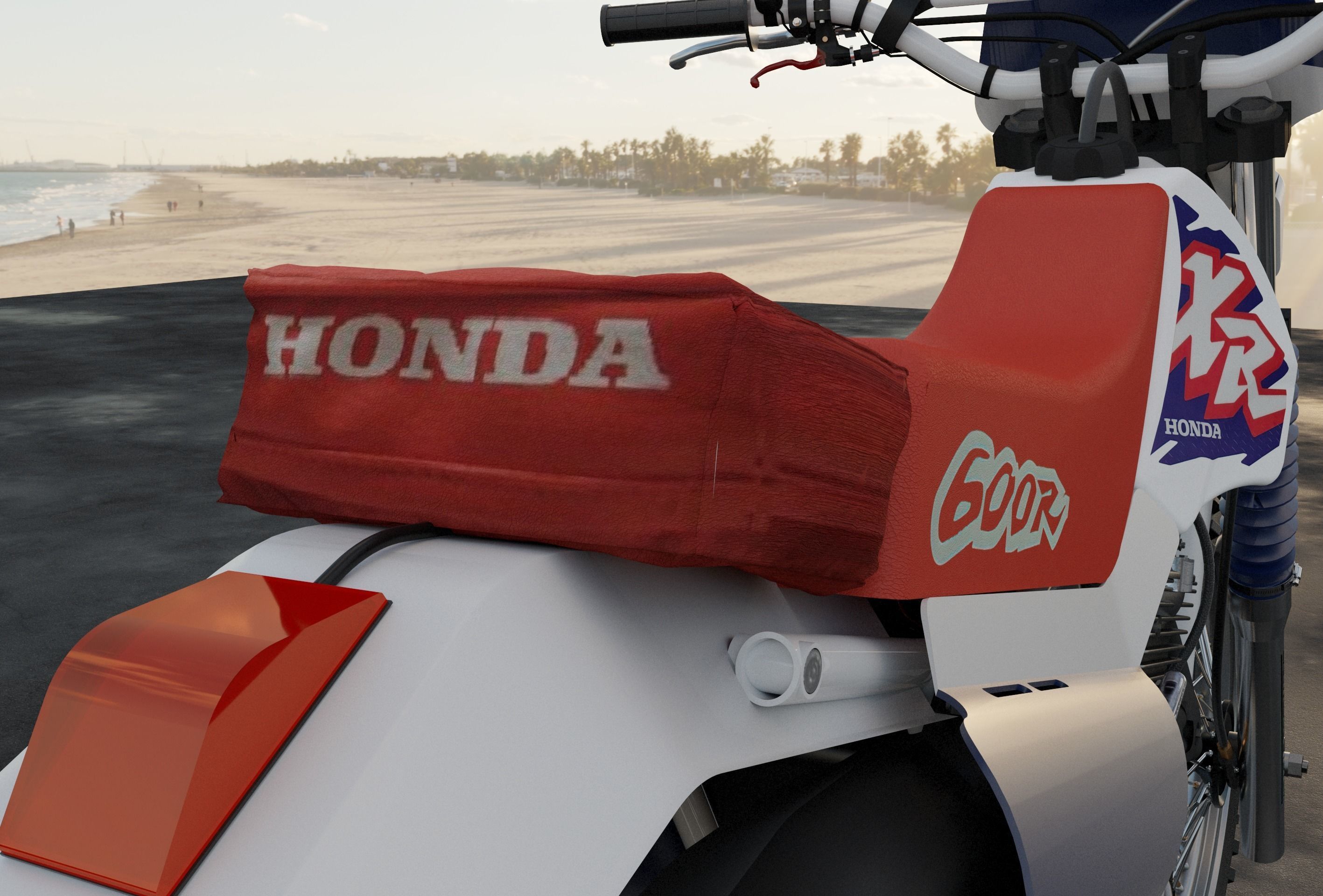 Moto XR - 600 Japonesa 3D model_21