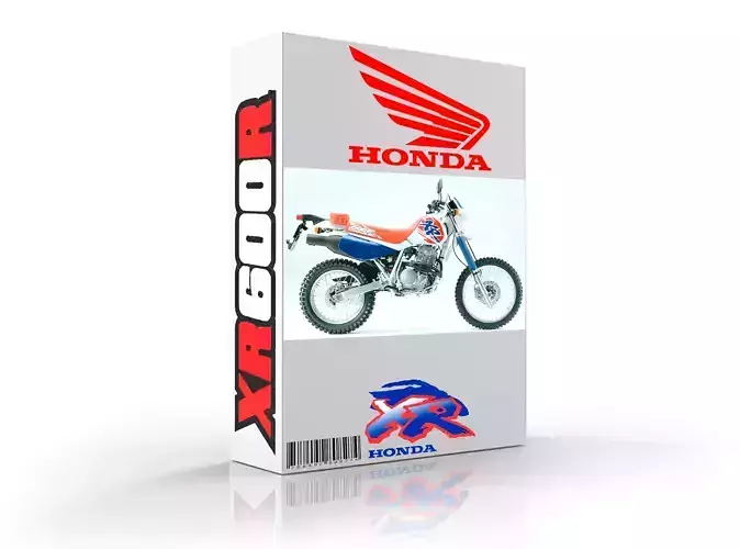Moto XR - 600 Japonesa 3D model