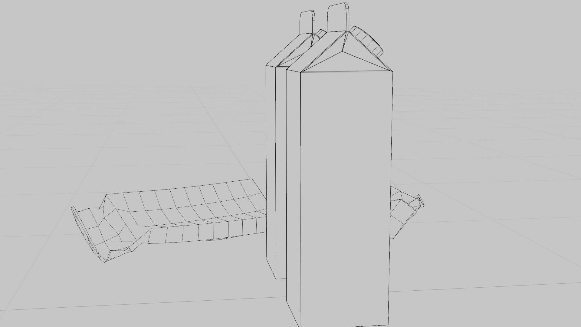 Milk Carton with 2k pbr texture Low-poly 3D model_13