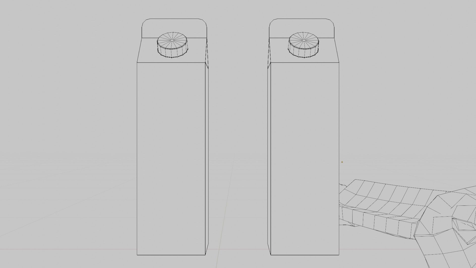 Milk Carton with 2k pbr texture Low-poly 3D model_8