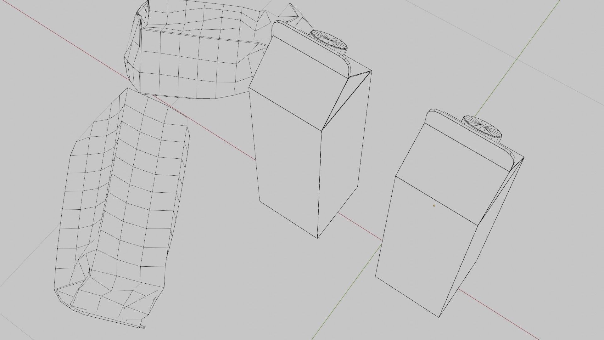 Milk Carton with 2k pbr texture Low-poly 3D model_11