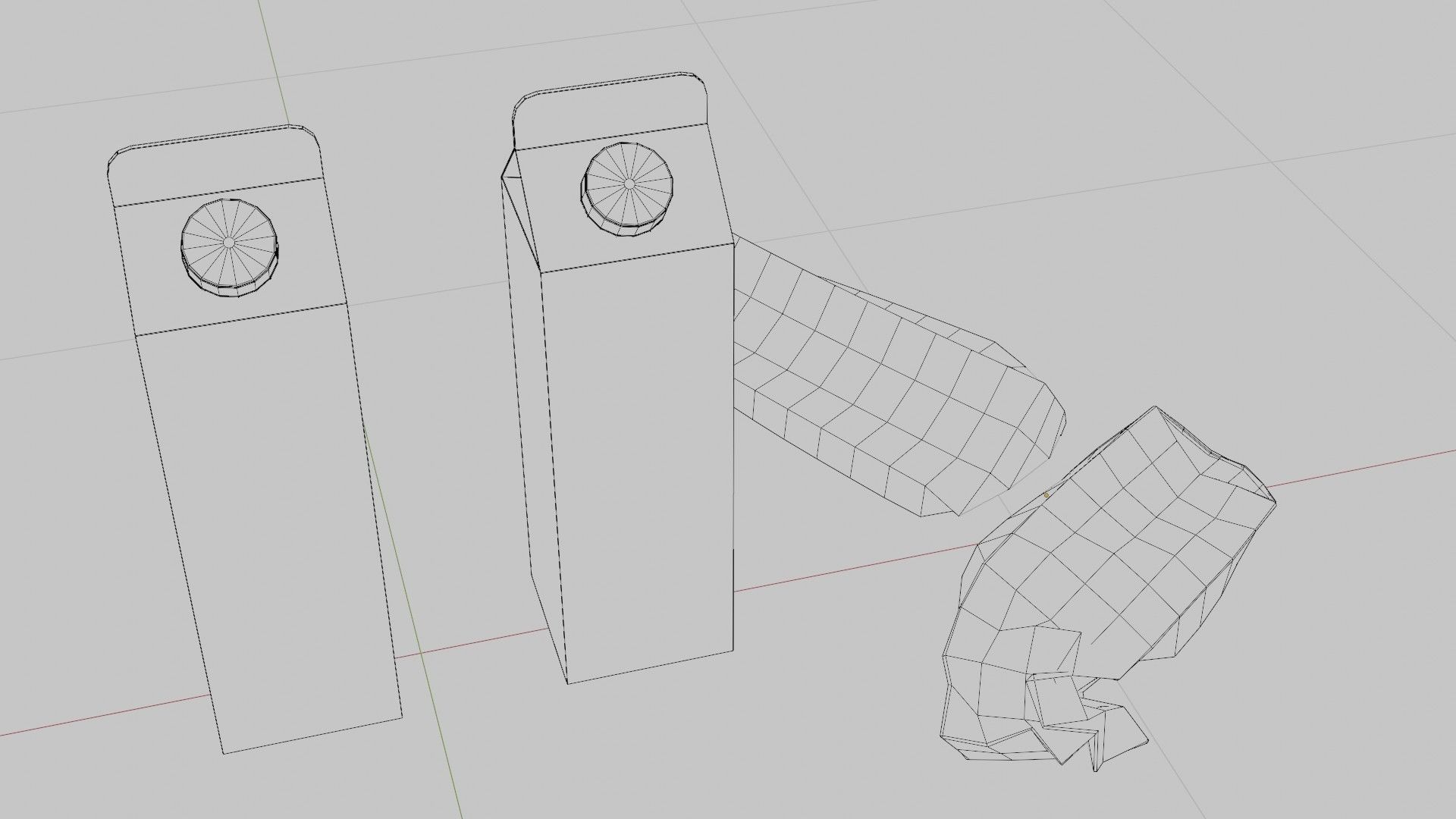 Milk Carton with 2k pbr texture Low-poly 3D model_12