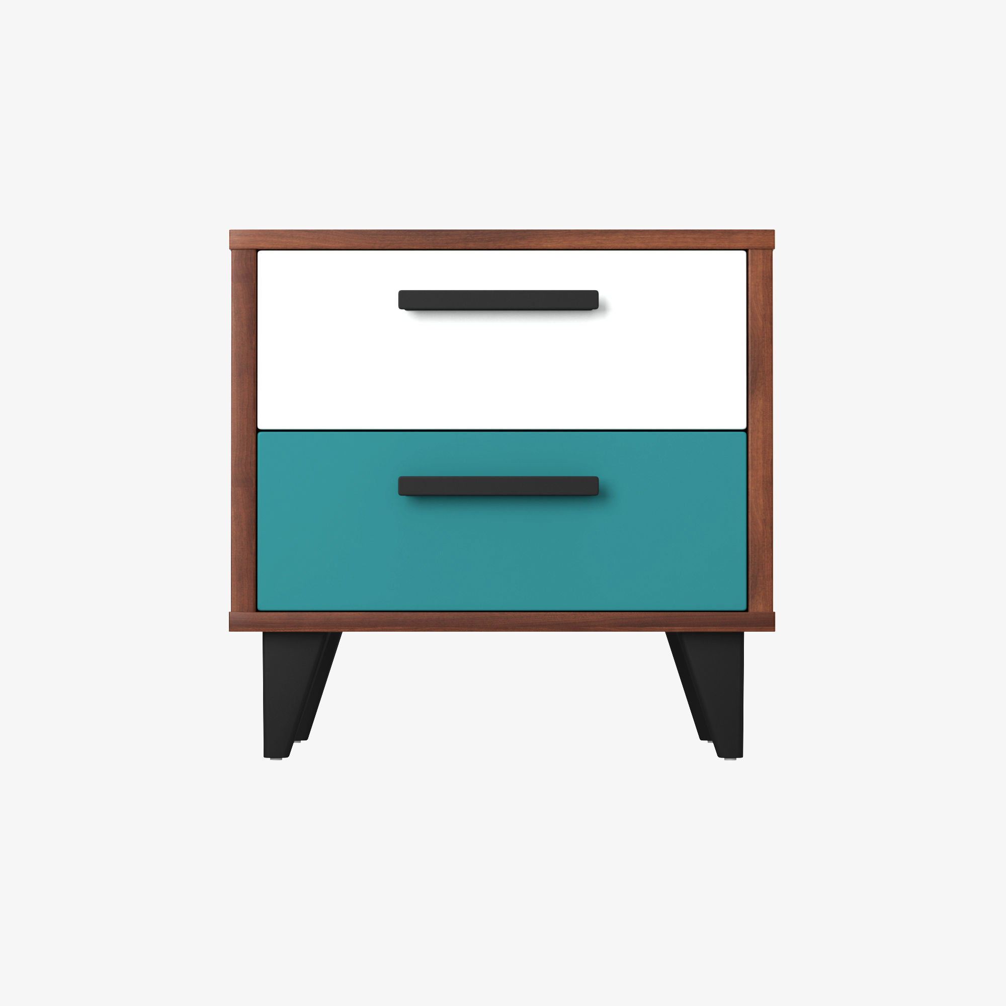 nightstand drawer - teal 3D model_1