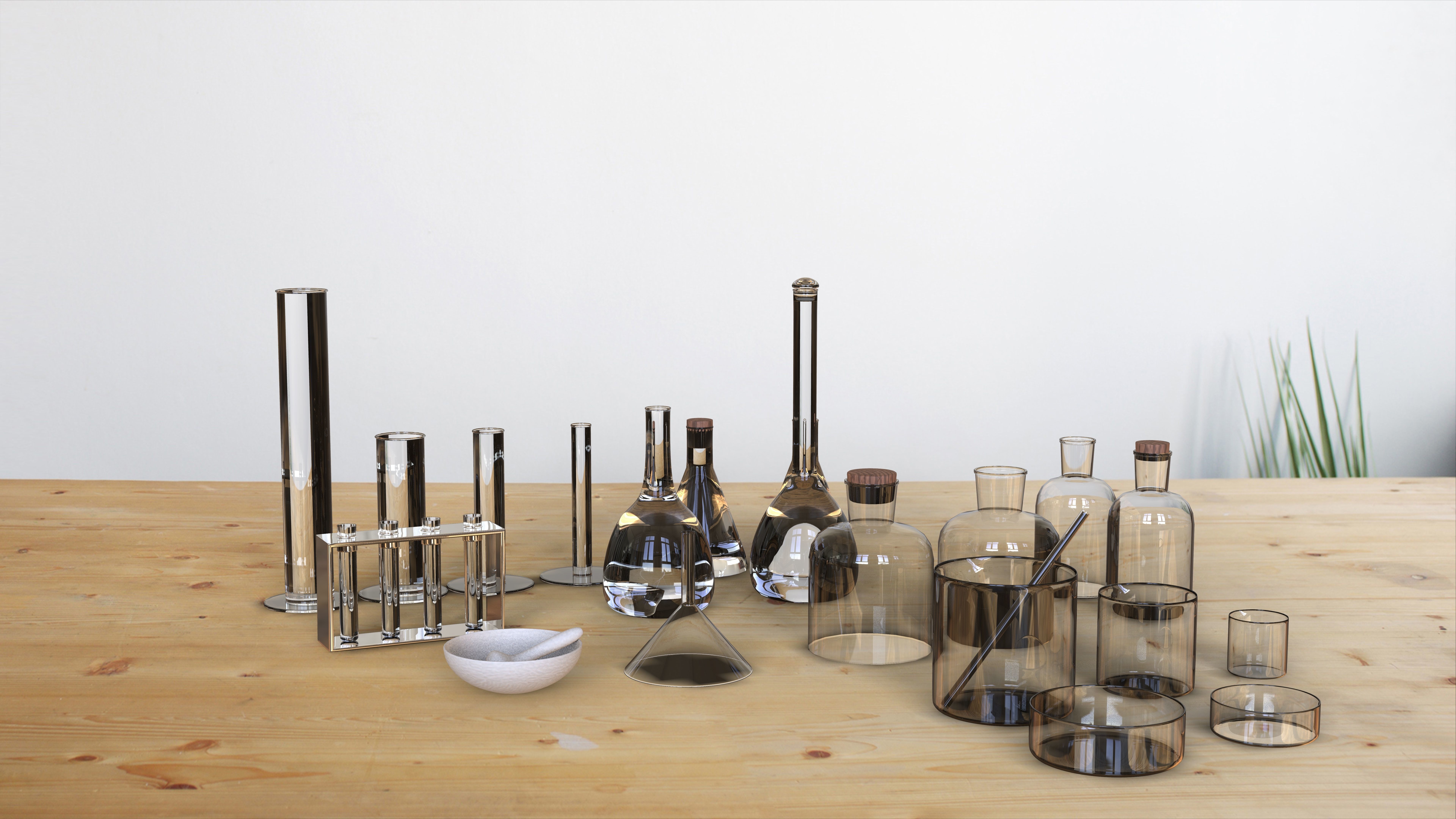 Lab equipment Low-poly 3D model_1