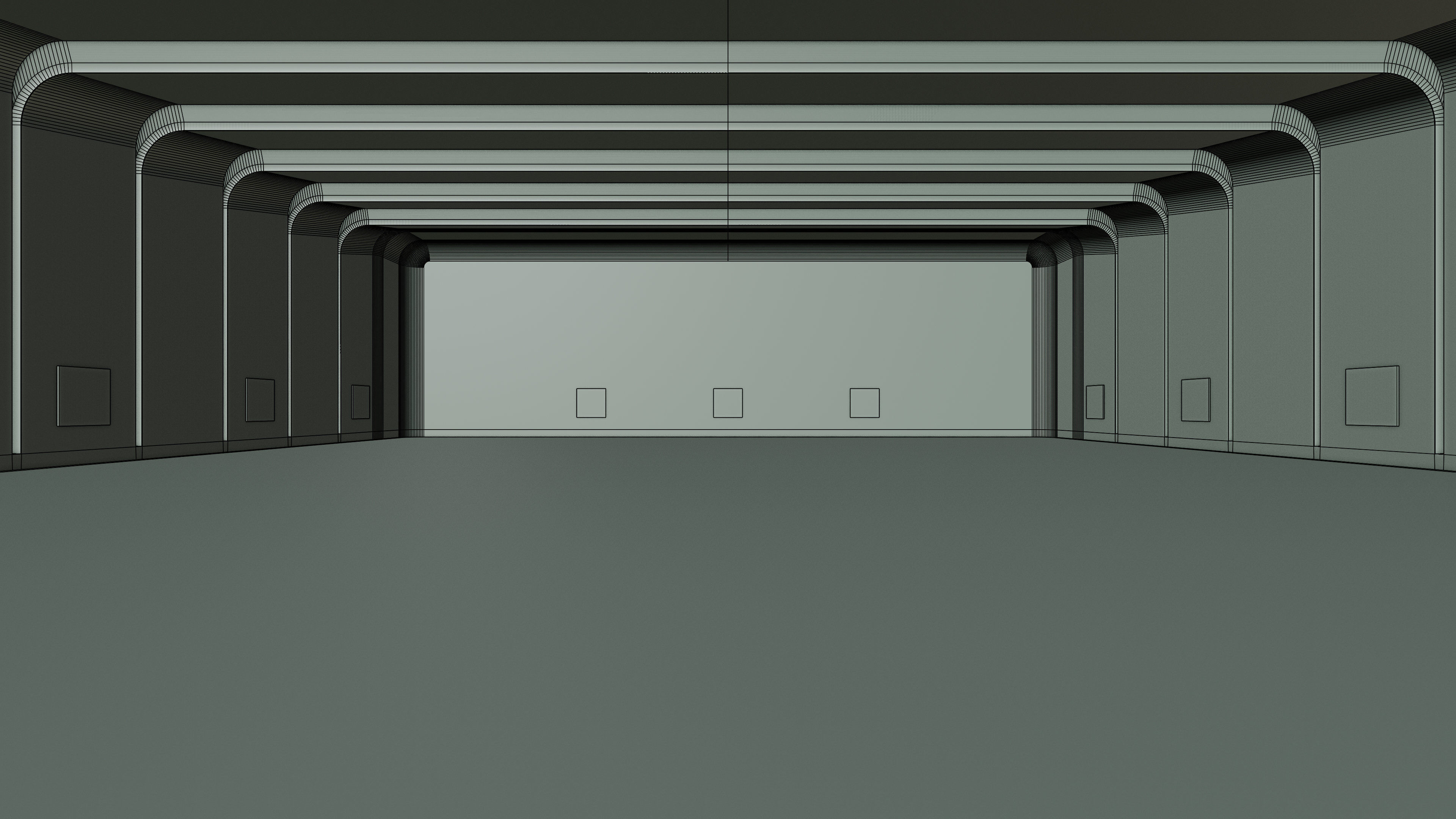 Art Museum Gallery Interior 27 Low-poly 3D model_11