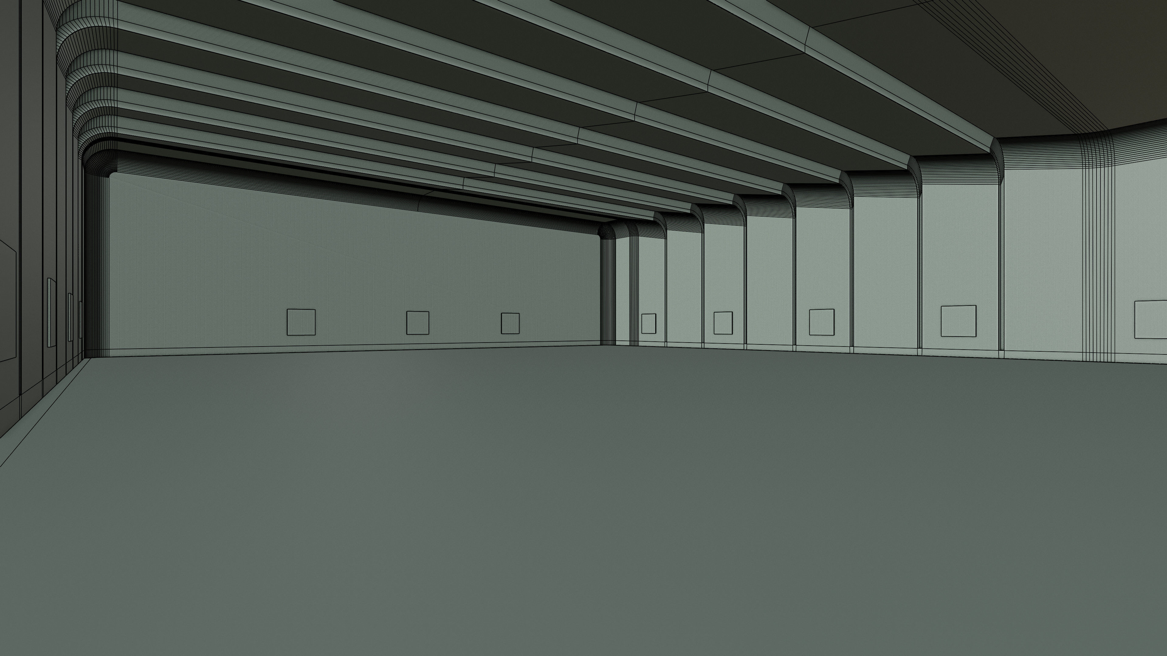 Art Museum Gallery Interior 27 Low-poly 3D model_18