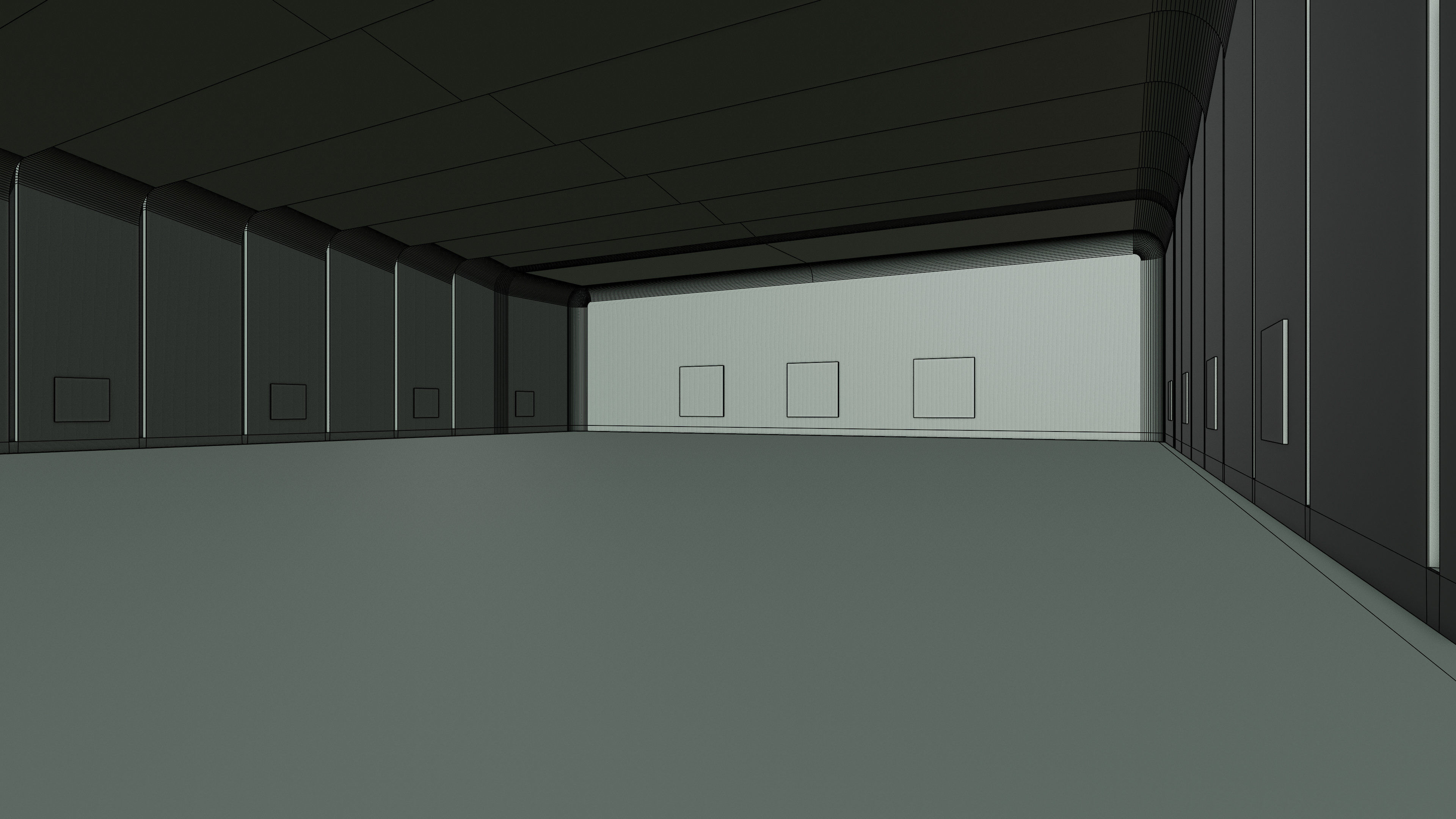 Art Museum Gallery Interior 27 Low-poly 3D model_16