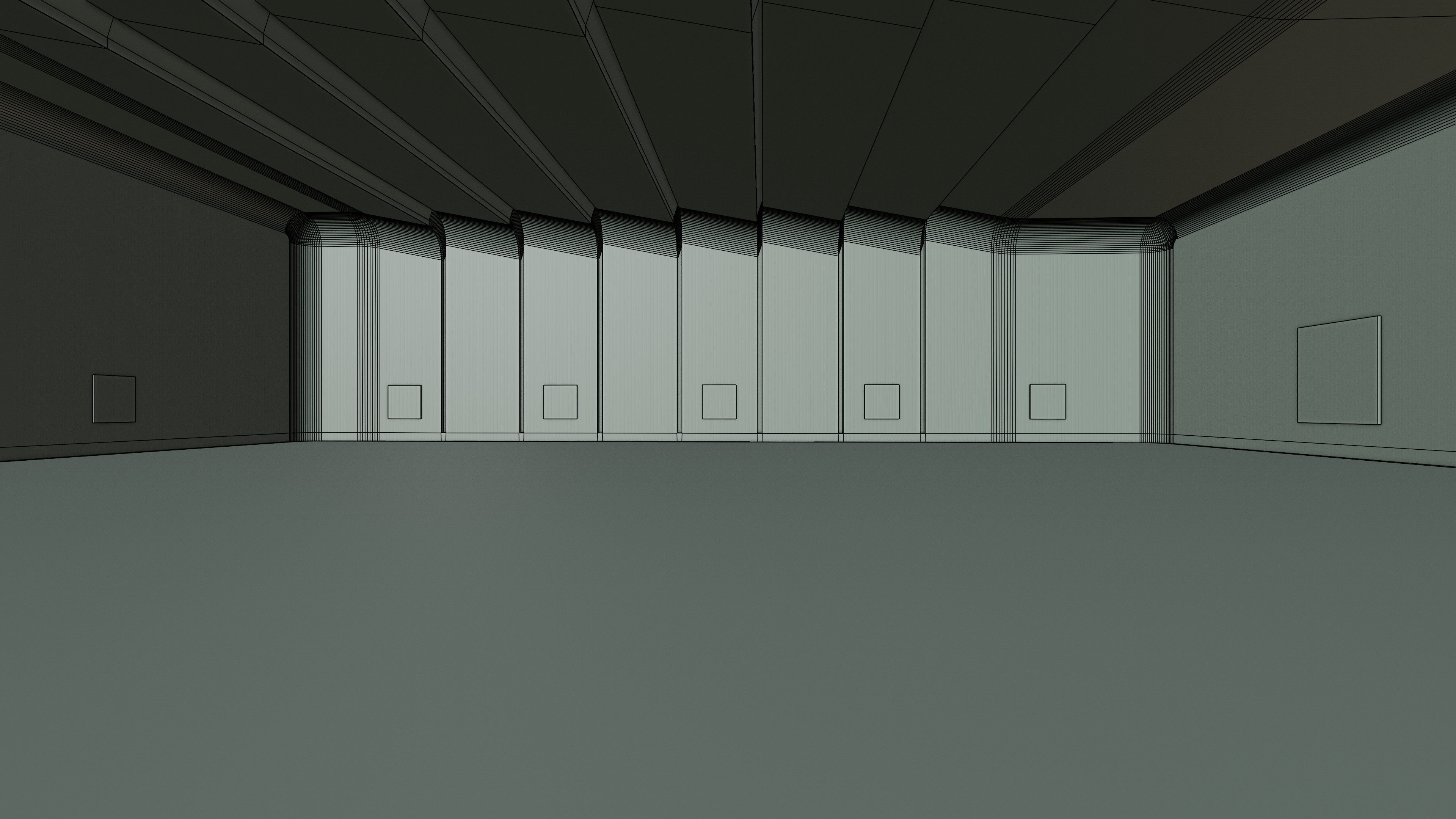 Art Museum Gallery Interior 27 Low-poly 3D model_17