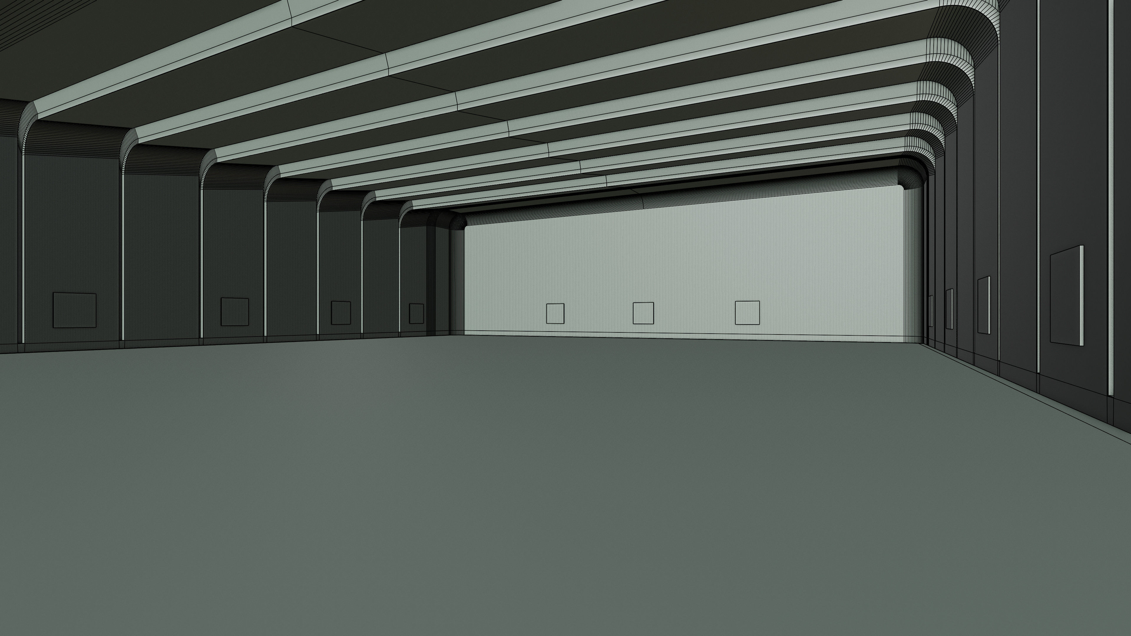 Art Museum Gallery Interior 27 Low-poly 3D model_12