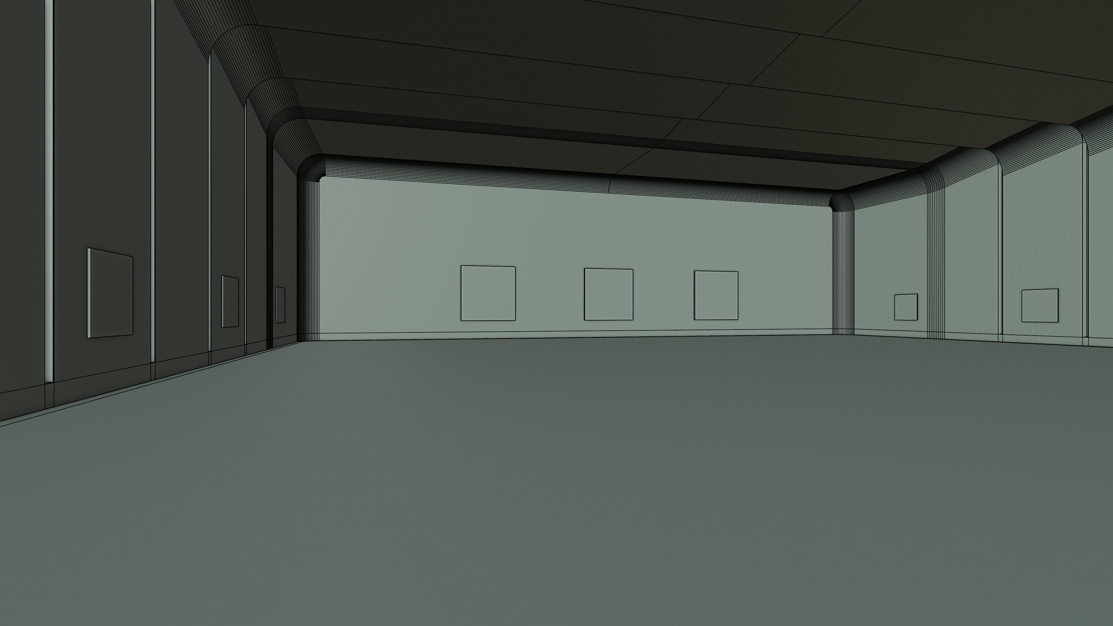 Art Museum Gallery Interior 27 Low-poly 3D model_20