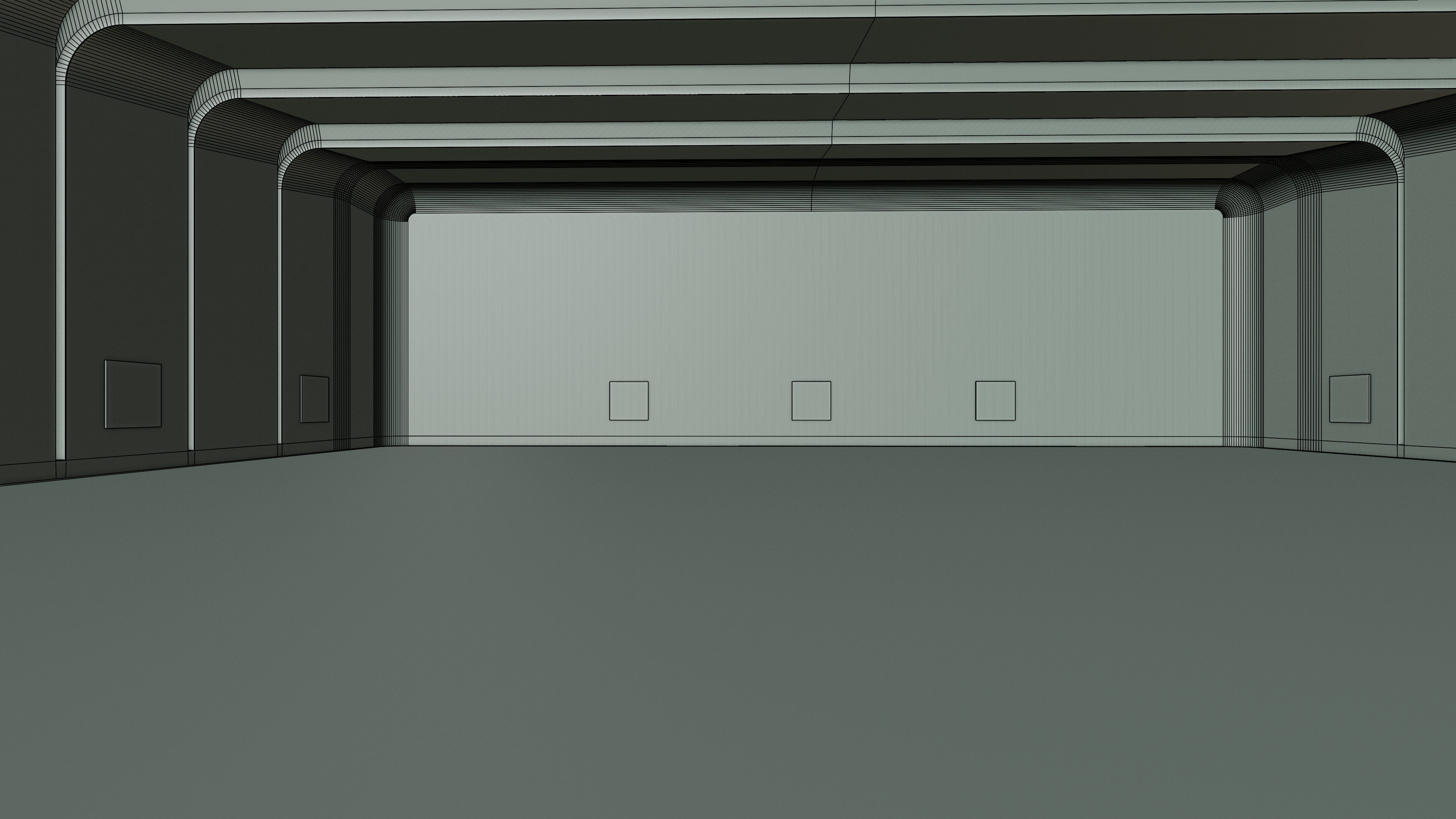 Art Museum Gallery Interior 27 Low-poly 3D model_19