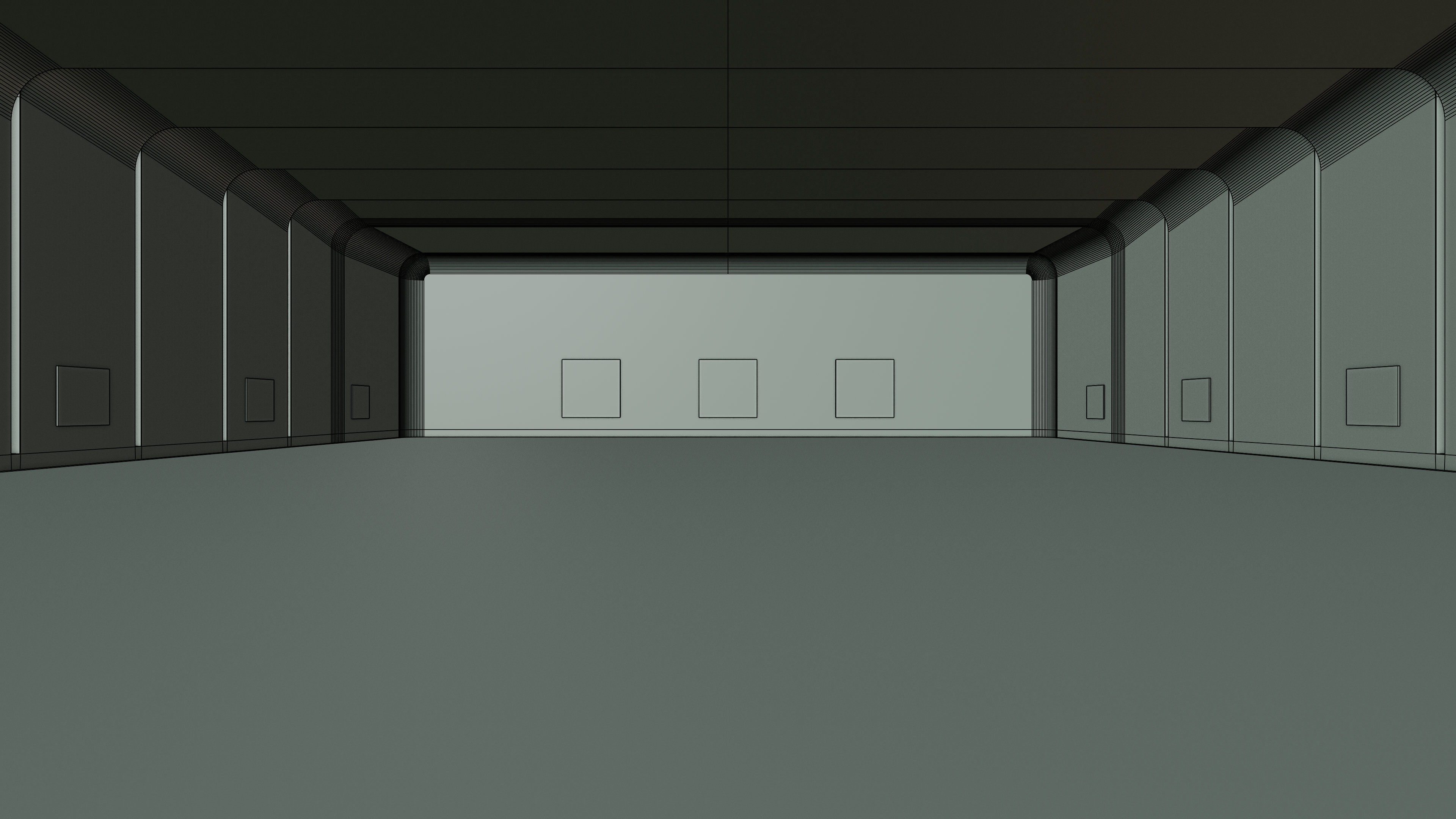 Art Museum Gallery Interior 27 Low-poly 3D model_15