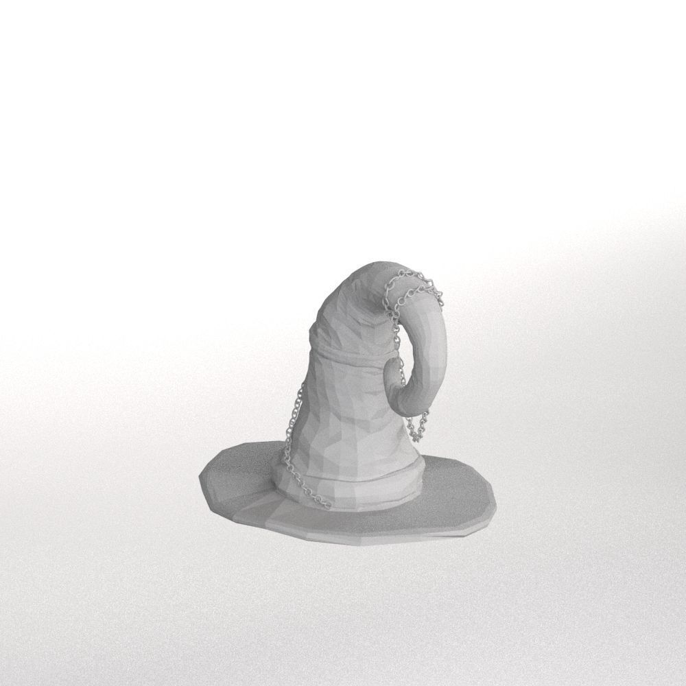 Hat Collection Total 42 Hats From All Fields NFT and Game Ready Low-poly 3D model_26