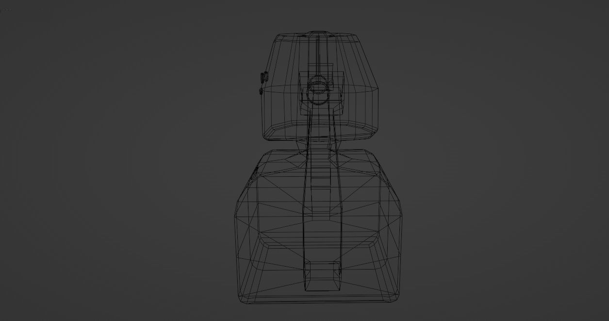 Blue the Robot Free low-poly 3D model_4