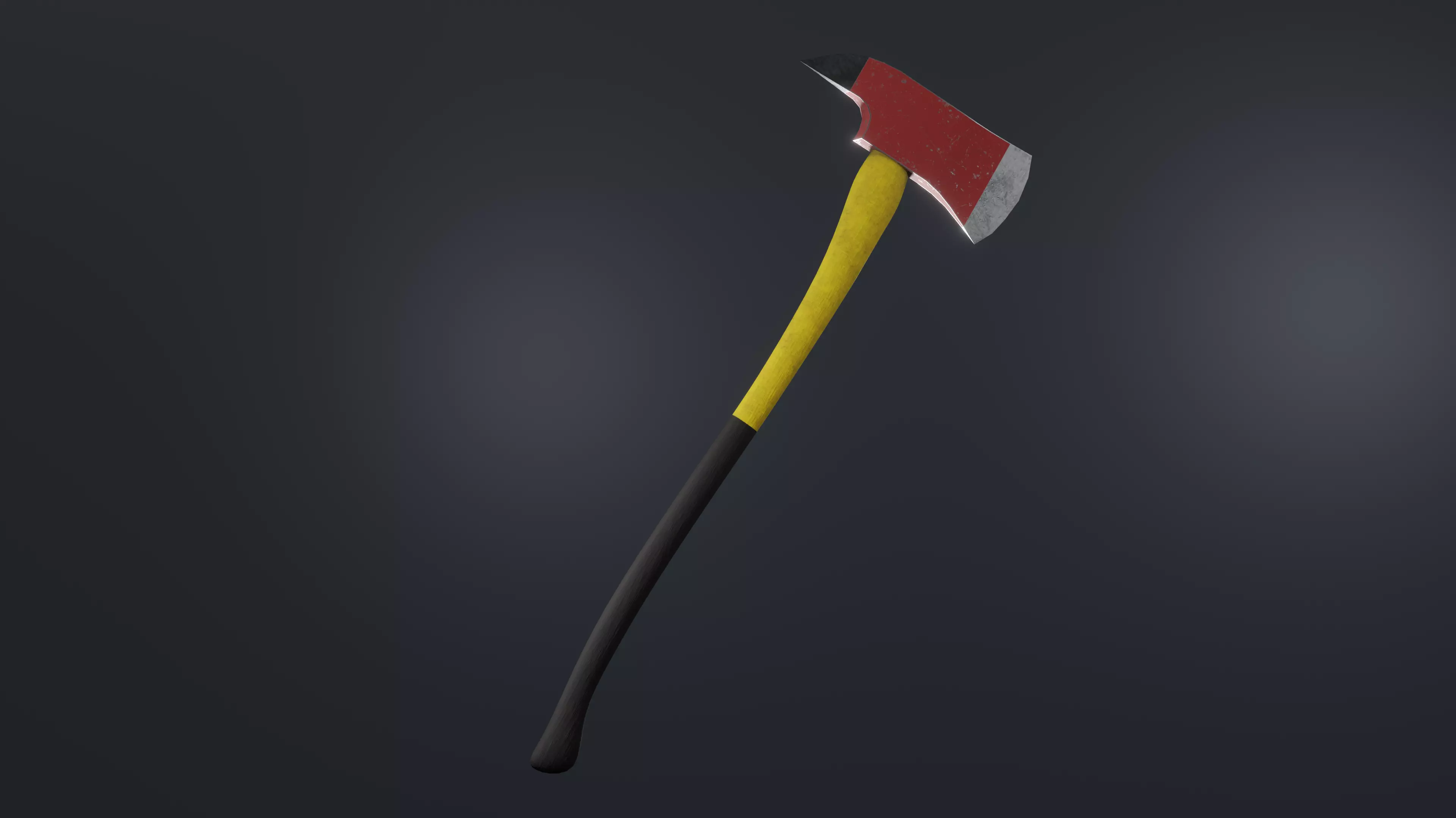 Fireaxe axe Low-poly 3D model