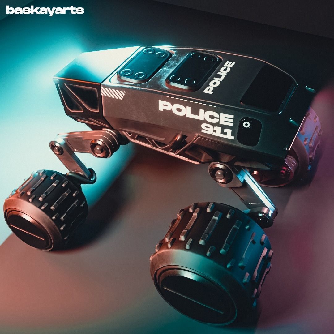 SciFi Vehicle Low-poly 3D model Low-poly 3D model_7