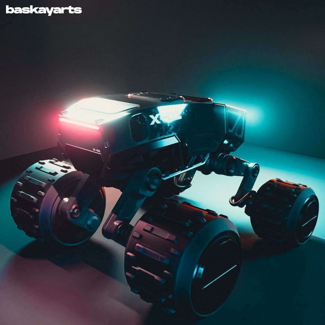 SciFi Vehicle Low-poly 3D model Low-poly 3D model_5