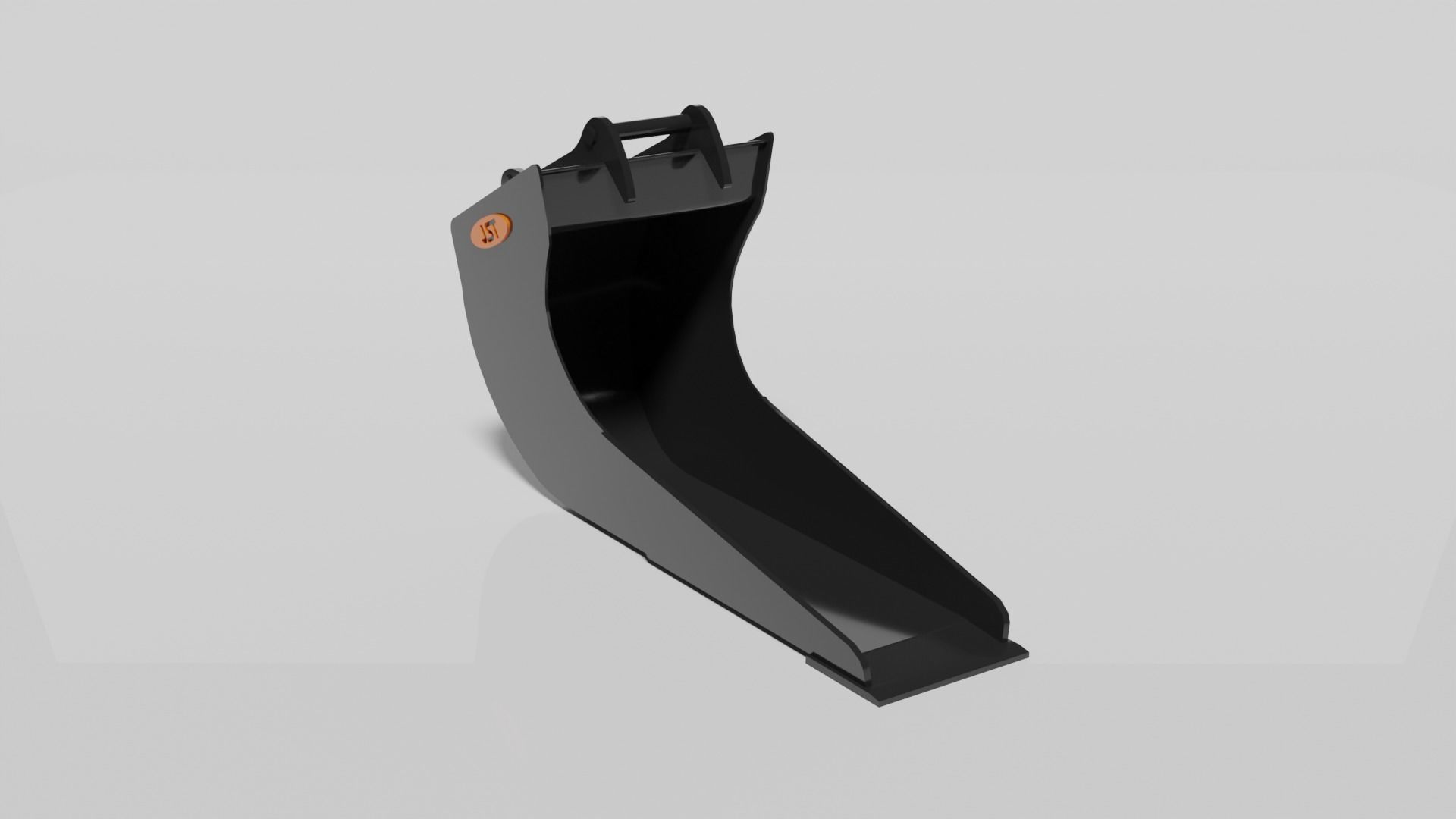 JST Nordic Line 20-25 Ton Clay Bucket with angled sides Low-poly 3D model_2