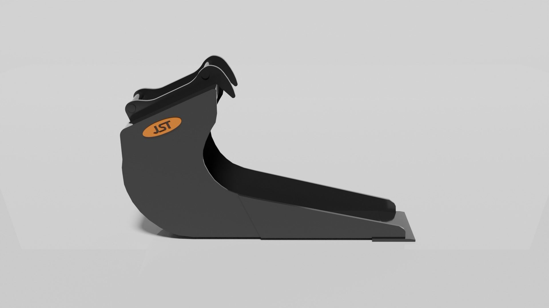 JST Nordic Line 20-25 Ton Clay Bucket with angled sides Low-poly 3D model_3