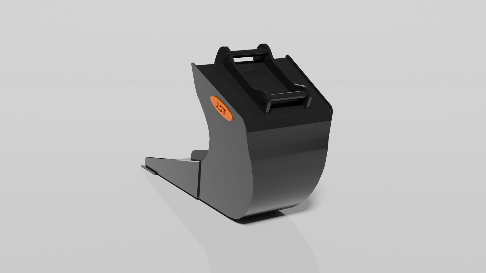 JST Nordic Line 20-25 Ton Clay Bucket with angled sides Low-poly 3D model_6