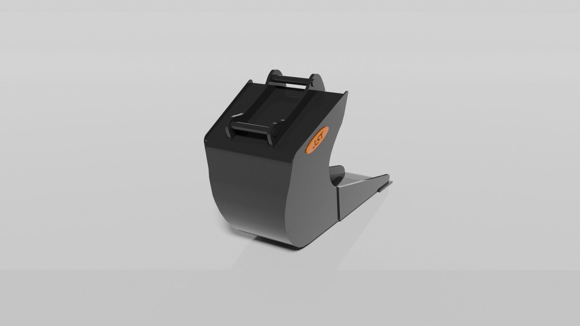 JST Nordic Line 20-25 Ton Clay Bucket with angled sides Low-poly 3D model_4