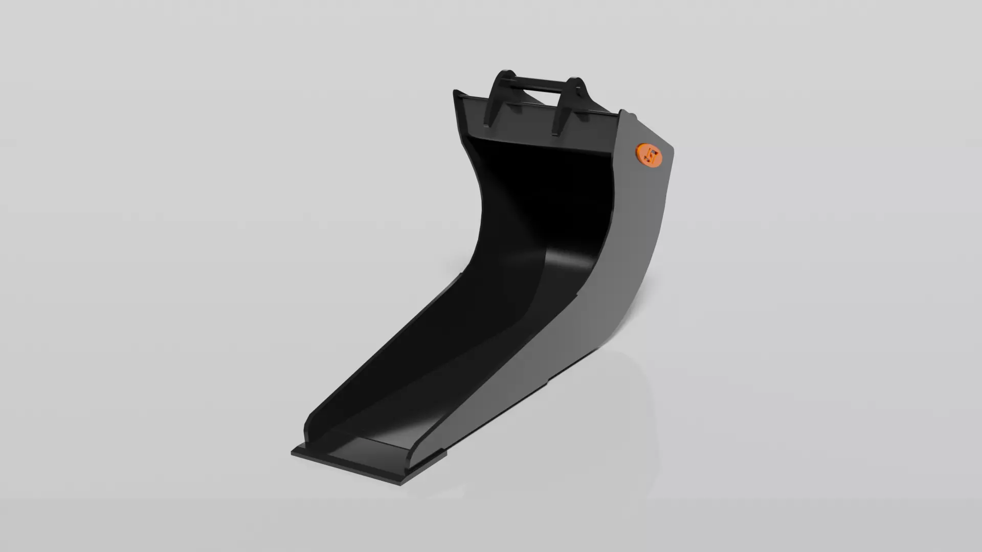 JST Nordic Line 20-25 Ton Clay Bucket with angled sides Low-poly 3D model_0