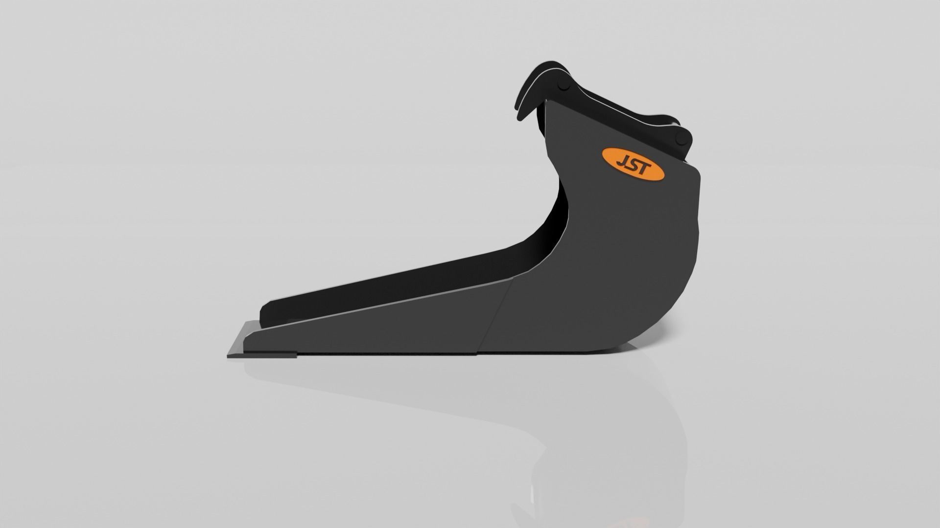 JST Nordic Line 20-25 Ton Clay Bucket with angled sides Low-poly 3D model_7