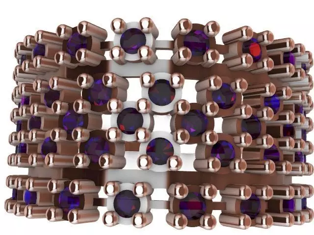 5 line diamond ring stl verified 3D print model_0