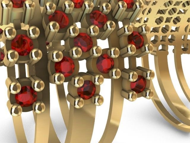 5 line diamond ring stl verified 3D print model_9