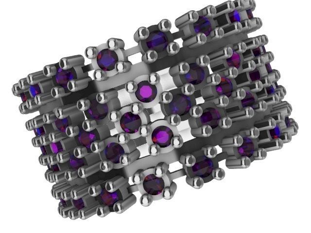 5 line diamond ring stl verified 3D print model_13