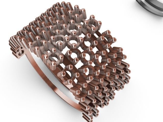 5 line diamond ring stl verified 3D print model_11