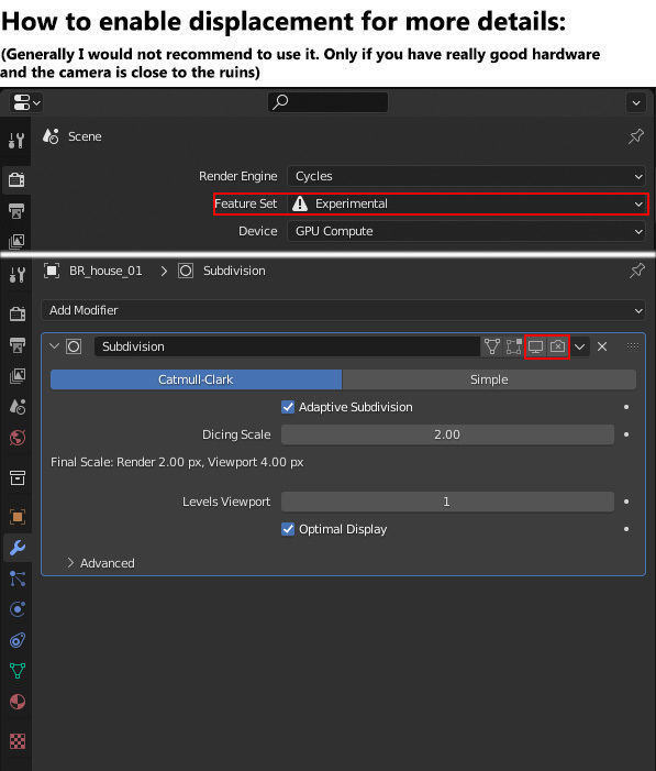 Modular Brick Stone Ruin Set Pbr Scan 3D model_13