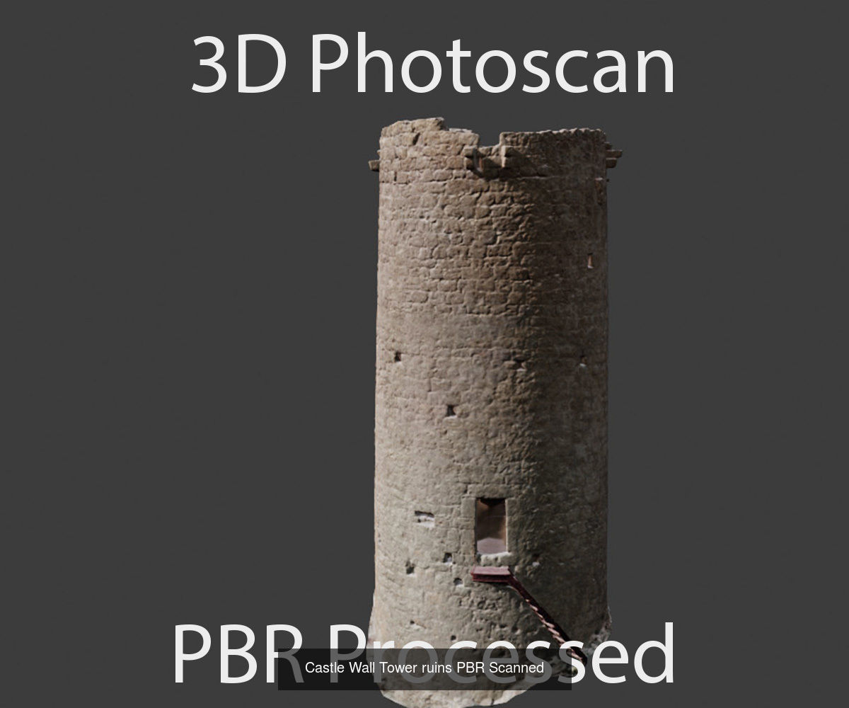 Castle Ruin Modules Collection PBR Scan _3