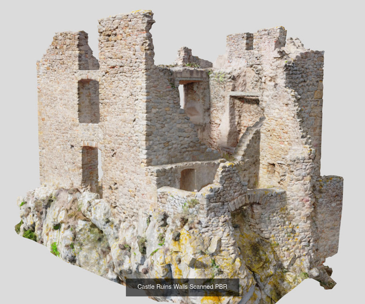 Castle Ruin Modules Collection PBR Scan _5