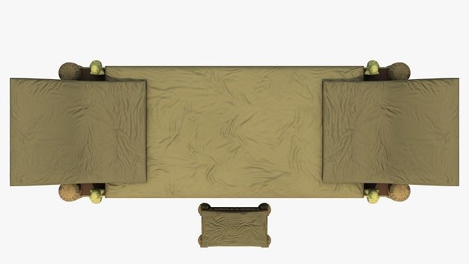Triclinium accubitum 3D model 6