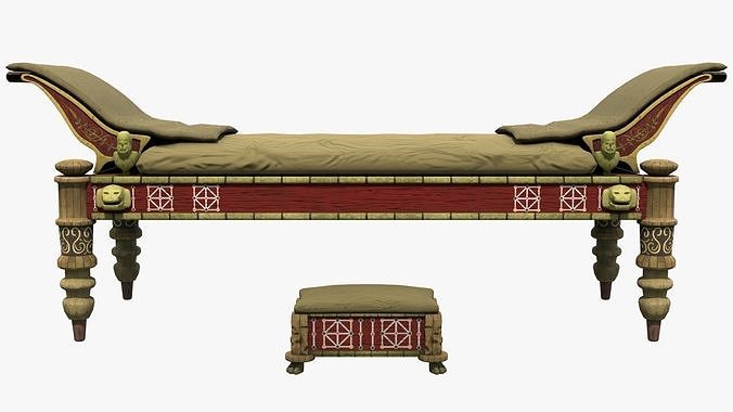 Triclinium accubitum 3D model 4