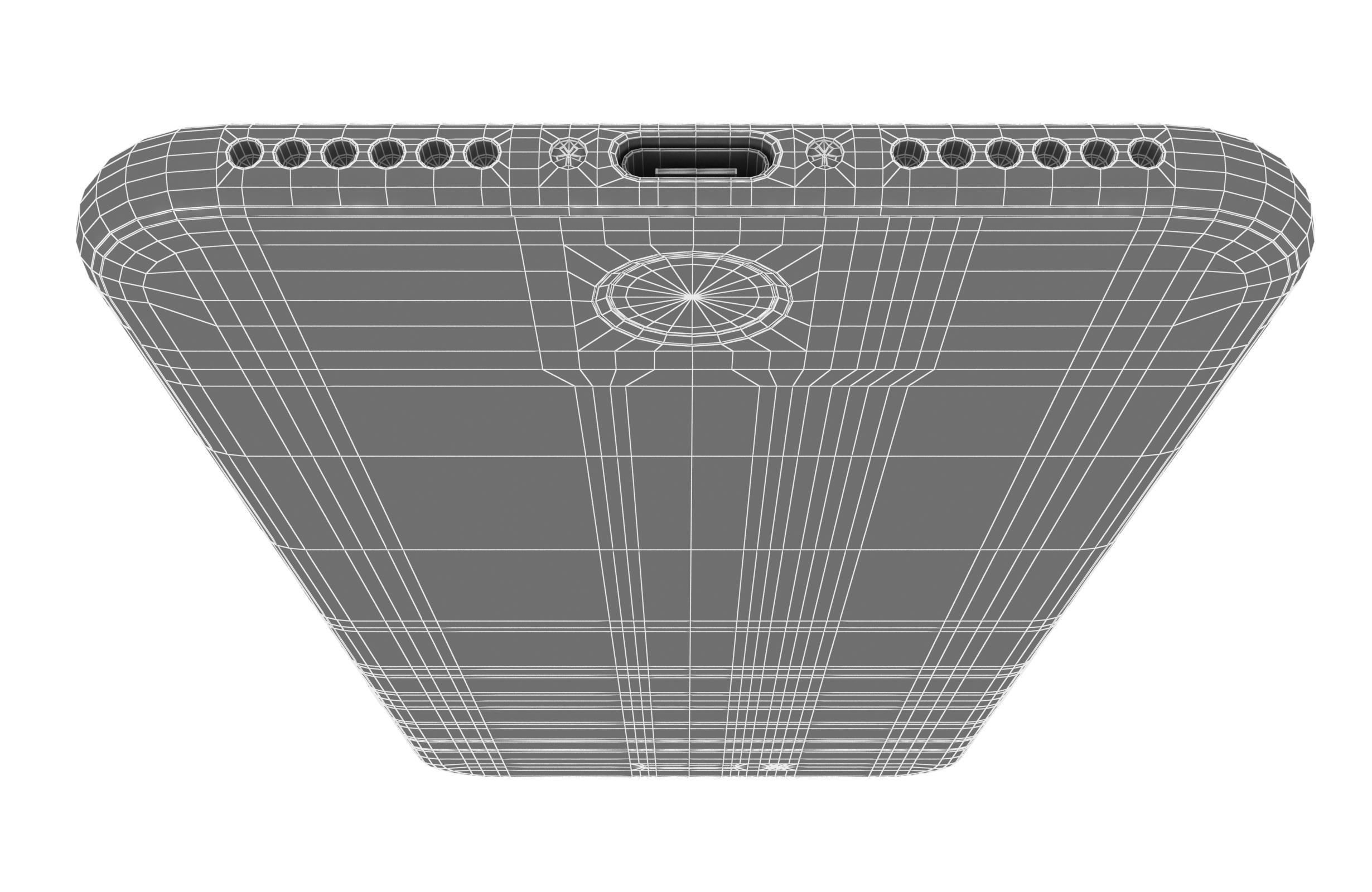 Apple iPhone SE 2022 Red Low-poly 3D model_25