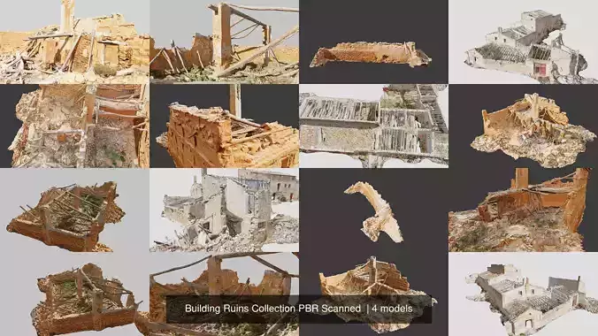Building Ruins Collection PBR Scanned  