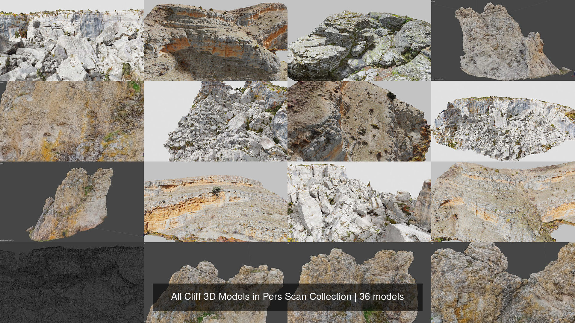 Cliff 3D Models in Pers Scan Collection _3