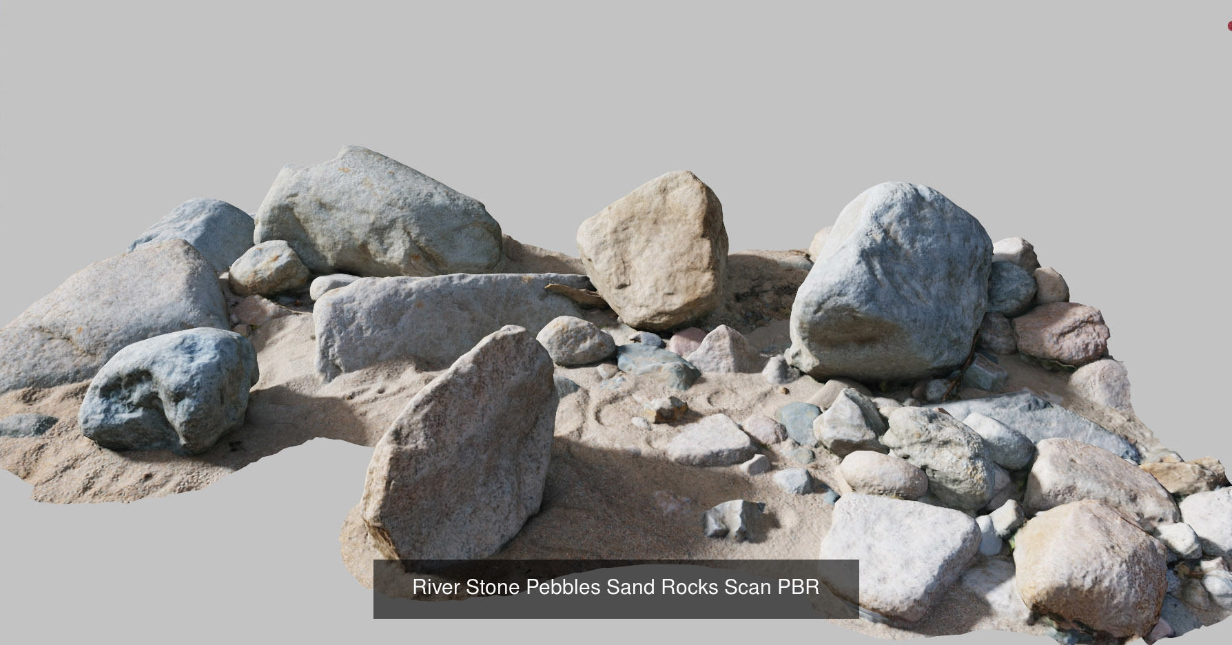 River Coast Stone Collection PBR Scan  _4