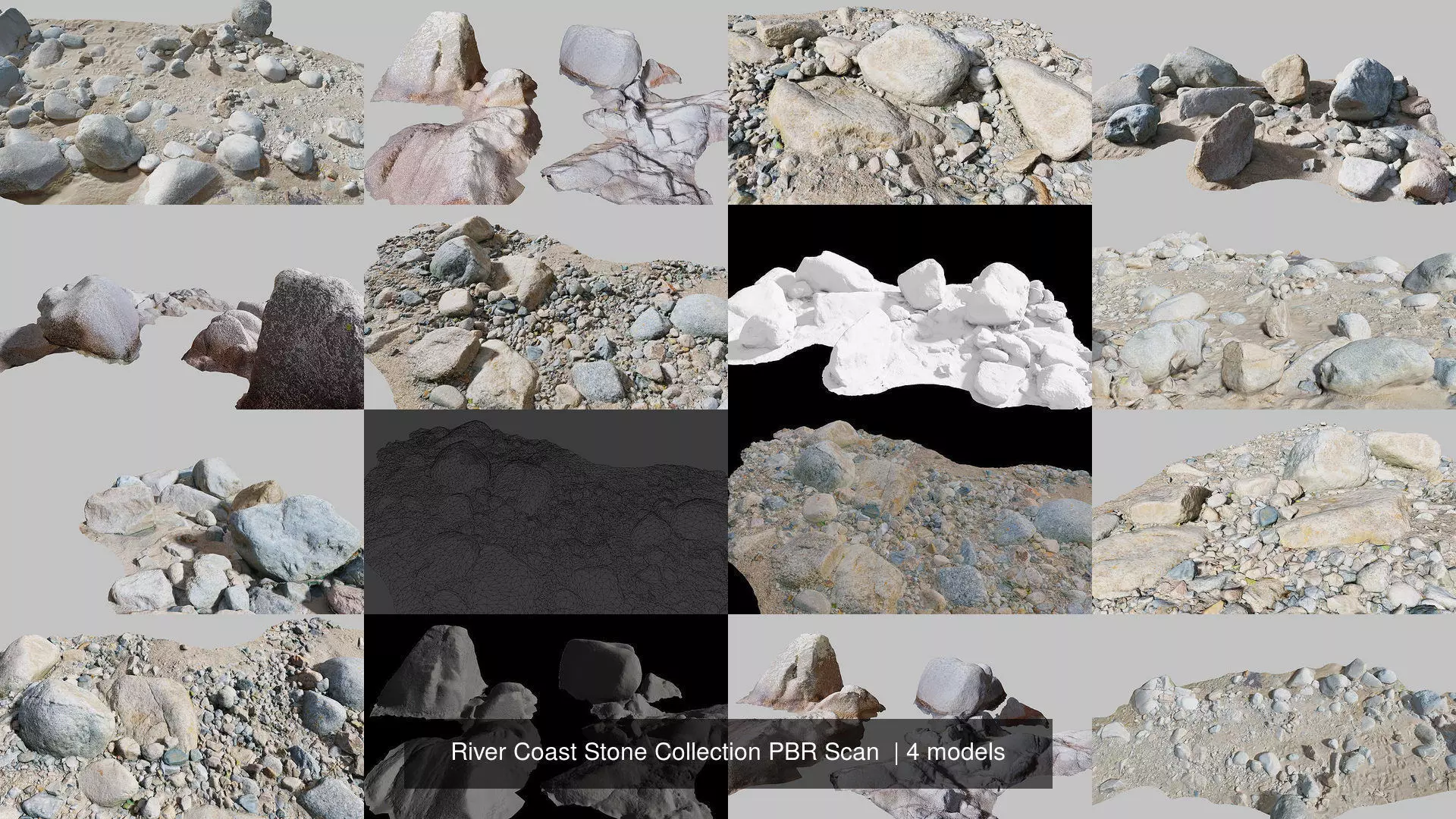 River Coast Stone Collection PBR Scan  _0