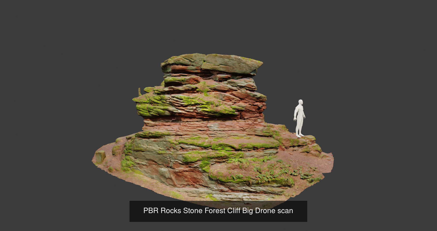 Sandstone Cliff and Rock Collection PBR Scan _2