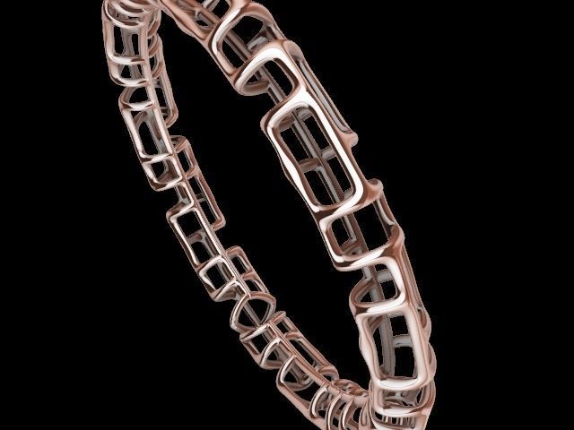 3 designs lattice bangle stl verified  3D print model_40