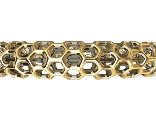 3 designs lattice bangle stl verified  3D print model_1