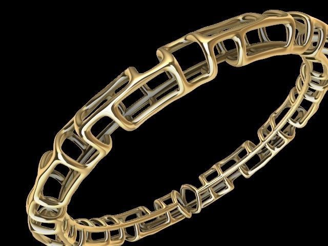 3 designs lattice bangle stl verified  3D print model_32