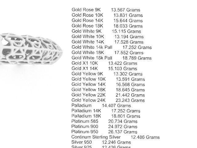 3 designs lattice bangle stl verified  3D print model_26