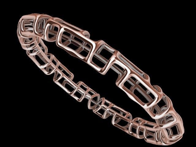 3 designs lattice bangle stl verified  3D print model_13